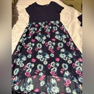 Xhilaration Navy Floral Kids Dress